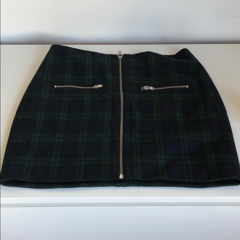 Madewell plaid mini skirt